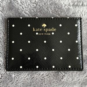 Kate Spade Black and White Polka Dot Key Card Holder